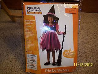 pinky witch girls costume size 4 6 one day shipping