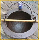   Cast Iron Chicago Smelting Pot Cauldron Wrought Forge Melting Old