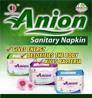 Anion Sanitary Napkins and Pantiliners Lovemoon Winalite Free Self Pap 