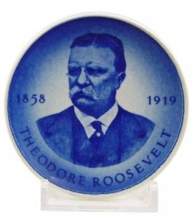   Copenhagen Theodore Roosevelt Plaquette MINT President Mini Plate 3