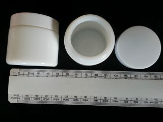 Job Lot 30 x Milk Glass 30ml Cosmetic Pots Cream Lotion Jars Wholesale 