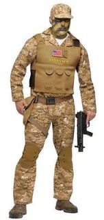 Adult Navy Seal Team 6 Halloween Costume Outfit Uniform Standard Size