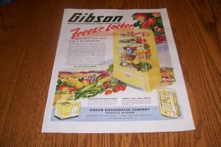 1945 gibson freezr locker refrigerator ad  4
