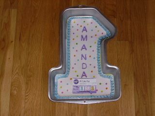 NEW WILTON NUMBER #1 TIN PARTY BIRTHDAY PARTY CEREMONY CAKE PAN MOLD 