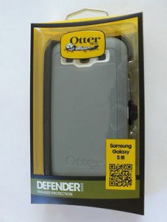 Otterbox Defender Samsung Galaxy SIII S3 Grey White Glacier in Retail 