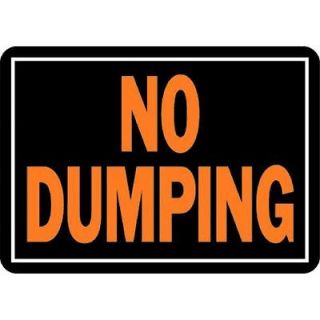 10X14 NO DUMPING SIGN sign for sale flourescent signs fluorescent 