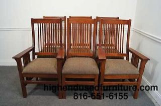 NICHOLS & STONE Mission Oak Arts and Crafts Dining Chairs