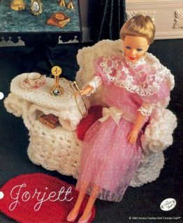 wicker gossip bench crochet patterns fit barbie dolls time left