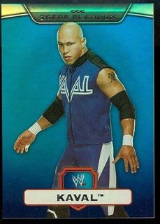 wwe kaval topps blue platinum card 171 199 made read