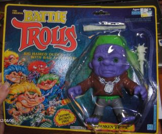 The Original Battle Trolls Franken Troll Doll Toy PVC Action Figure 