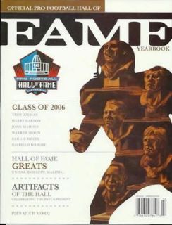 2006 NFL HALL OF FAME PROGRAM~PRO FOOTBALL HALL OF FAME~HOF~AIKMA​N 