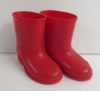 Vintage 1981 Eden Toys Paddington Bear Red Rubber Rain Boots