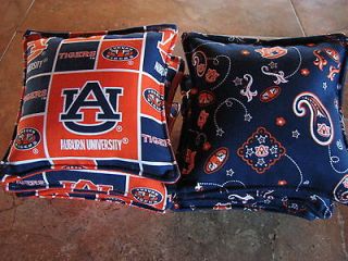Cornhole Bags Auburn University Tigers Set of 8 Canvas Duck