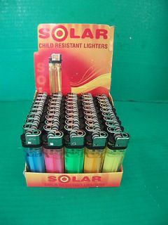 Newly listed 50 DISPOSABLE CIGARETTE LIGHTERS Assorted Bright Colors 