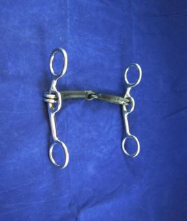 New Easy 5 Stainless Steel Western Bit with SI Snaffle Mouth 1613
