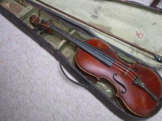 old violin nicely flamed nr stainer nice tailpice from germany