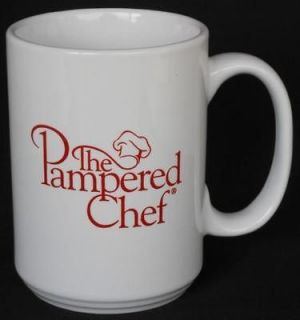 the pampered chef coffee cup mug advertising expedited shipping 