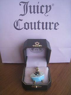   COUTURE BUBBLE BATH Charm Black Yorkie Dog in Blue Tub RARE &SOLD OUT