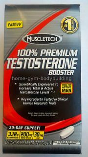 NEW MuscleTech 100% Premium Testosterone Booster 120 Caplets Muscle 