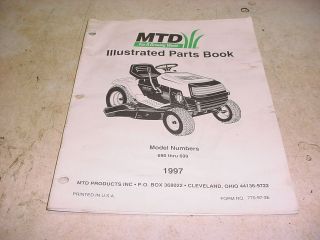  MACHINE MTD 690 699 SERIES LAWN TRACTOR PARTS LIST MANUAL BOOK 1997