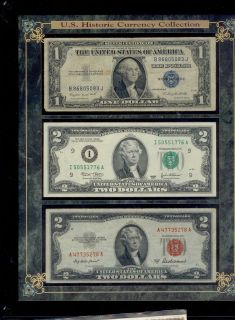 US Historic Currency Collection   Certified by the American Historic 