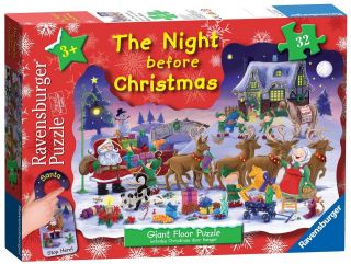 The Night Before Christmas Giant Floor Ravensburger Jigsaw Puzzle With 