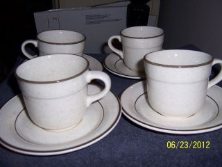 arklow honey stone 4 cups saucers made in ireland time