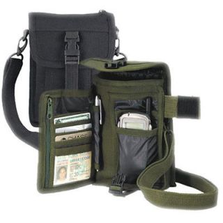 Canvas Heavy Duty Passport Pouch Travel Wallet Cell Phone Security Bag