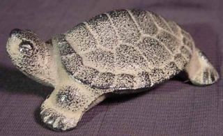 japan cast iron realistic turtle paperweight figurine 