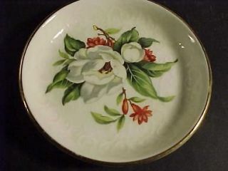 Pall Mall Ware Porcelain Nut Dish/Coaster Bone China Flowers