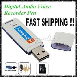 Disk Shaped SPY Digital Audio Voice Recorder Pen USB Flash Drive TF 
