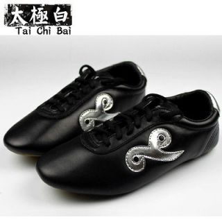 TaiChi Bai Cloud professional Wushu KungFu training leather shoes sz 
