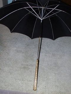 vintage chased gold handle umbrella parasol  quick