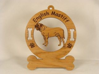 3156 English Mastiff Standing Dog Ornament Personalized With Your Dog 