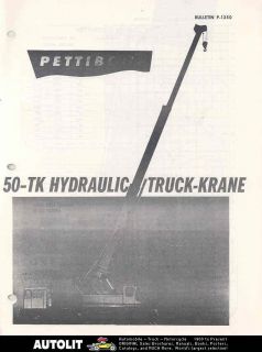 1968 pettibone 50 ton truck crane brochure 
