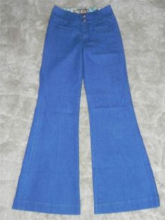 Rich & Skinny Jeans Sz 25 x 30 High Waist Wide Leg ~Silky~ Bright 