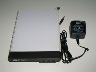 Atari 1030 modem and power supply   Atari 400/800/XL/XE   WORKS BUT 