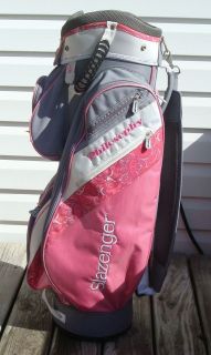 lady slazenger philosophy organizer pink cart golf bag  49 