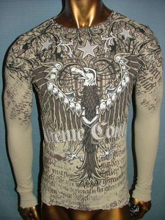 XTREME COUTURE by AFFLICTION Sand FATIGUE Fight BIKER UFC THERMAL T 