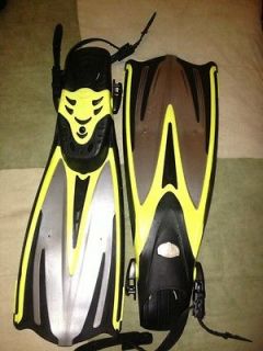 SCUBA DIVING/SNORKEL​ING/LOBSTER HUNTING TUSA TRI EX FINS Yellow, 7 