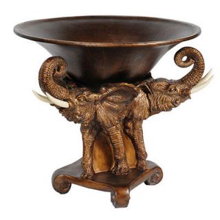 gorgeous elephant large carved bowl 19 diame ter time left