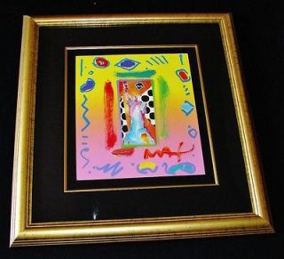 Peter Max *Hand Signed Acrylic Painting, With/Certificate of 