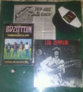 Led Zeppelin / Robert Plant Autographed Knebworth Park 1979 with COA