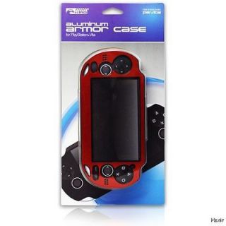 PS Vita   Red Dual Injected Aluminum Armor Case (Komodo) NEW Fitted 