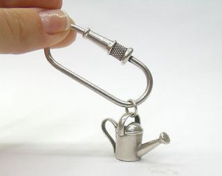 newly listed tiffany co silver watering can key chain time