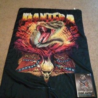 Pantera Snake Skin CFH Rebel Flag Cloth Poster Plus Dimevision DVD
