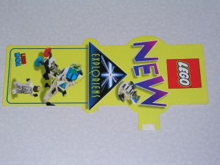 store display lego exploriens shelf tag from 1996 time left