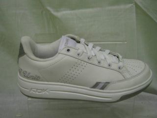 ladies reebok g unit leather trainers white silver more options
