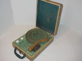   Sonic Capri 200 Portable Phonograph Record Player 12x9 In case WORKS