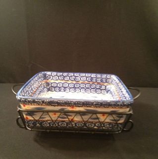 Temp Tations Old World Square Casserole Serving Dish Ovenware Large 